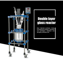 50L Double lined glass Reactor with Constant rotating speed for biopharmaceuticals synthesis